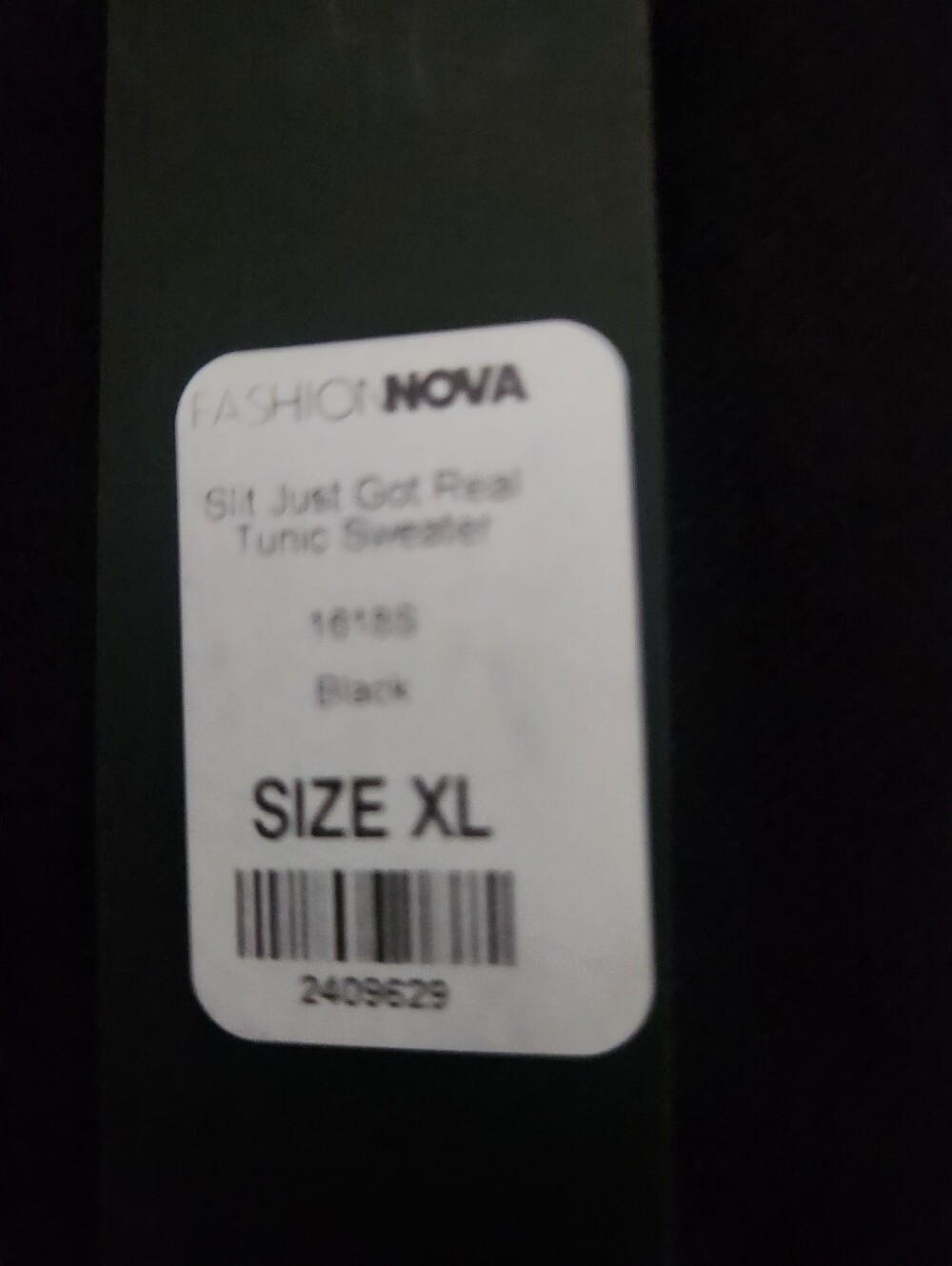Brand New Long Black Tie-Waist Maxi Tunic - Picture 8 of 8